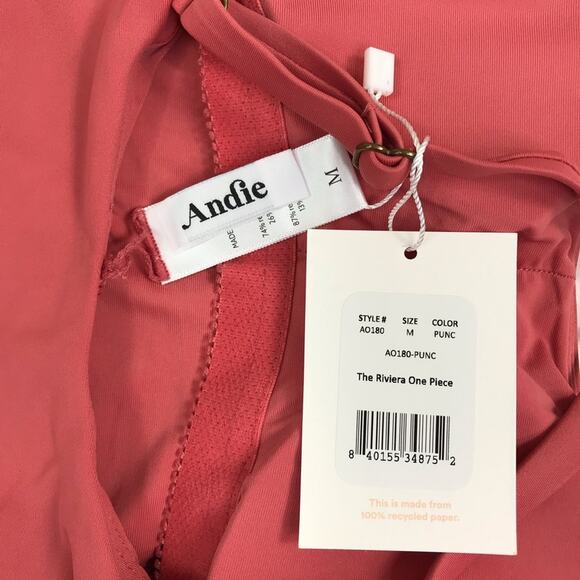 ANDIE The Riviera Belted One Pcs Swimsuit Sz M Retro Nostalgia Feminine Y2K NWT - Picture 8 of 10